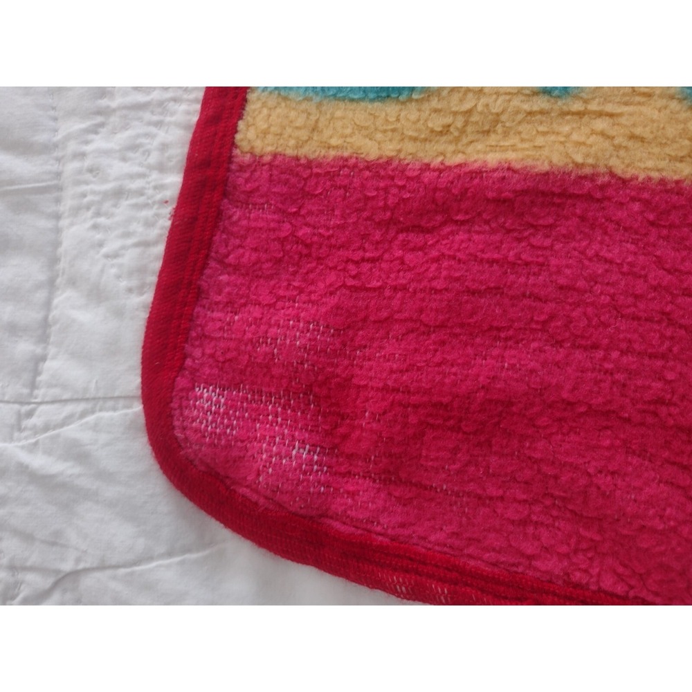 Vtg Disney Pocahontas Fleece Blanket John Smith Twin 90s Native Retro Nostalgic - Picture 9 of 10